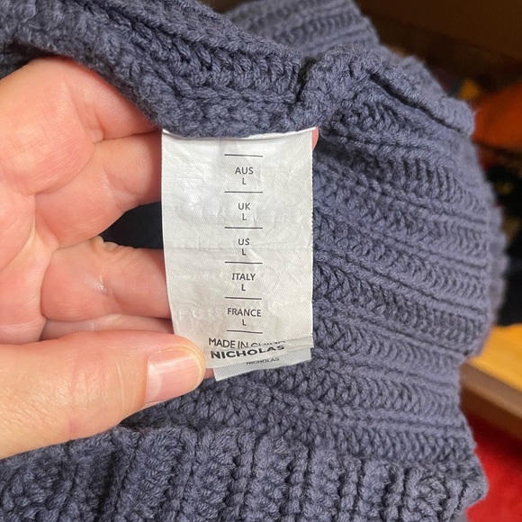 Nicholas Ribbed Knit Sweater Halter Mini Dress EUC - Picture 4 of 7